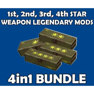 1,2,3,4 Star Weapon Legendary Mods 4in1 Bundle