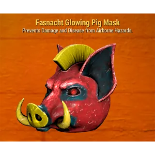 Fasnacht Glowing Pig Mask