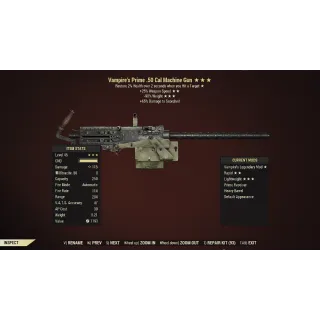 Vampire's 50 Cal Machine Gun V/25/90
