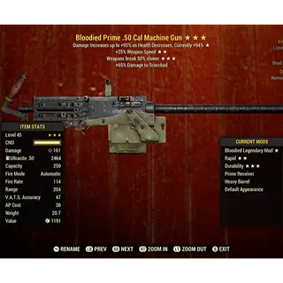 Bloodied 50 Cal MG B2550dur