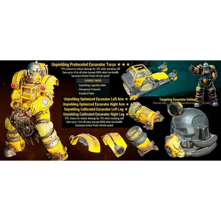 Unyielding/AP/Sent/ Excavator PA Set Legacy