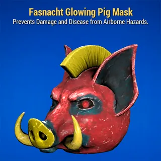 Fasnacht Glowing Pig Mask