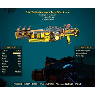 Quad Tesla Rifle Q/25/15r