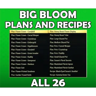 The Big Bloom Plans 26in1 bundle