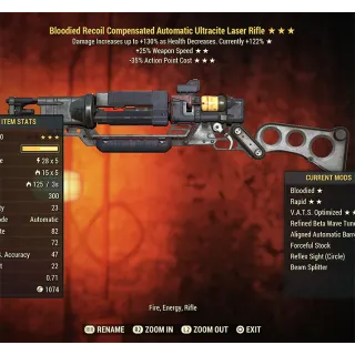 Bloodied Ultracite Laser Rifle B2535