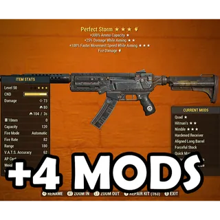 Perfect Storm + 4 Legendary Mods of Your Choice