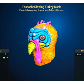 Fasnacht Glowing Turkey Mask