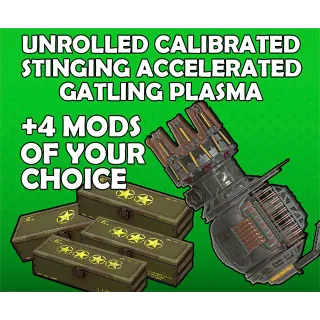 Fully Modded Gatling Plasma +4 Mods 5in1 Bundle