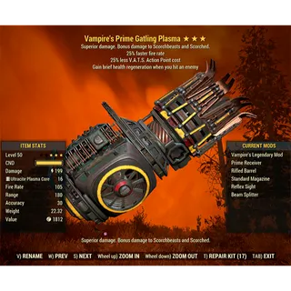 Vampire's Gatling Plasma V2535