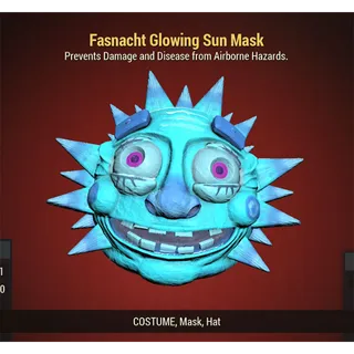 Fasnacht Glowing Sun Mask