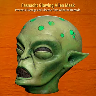 Fasnacht Glowing Alien Mask