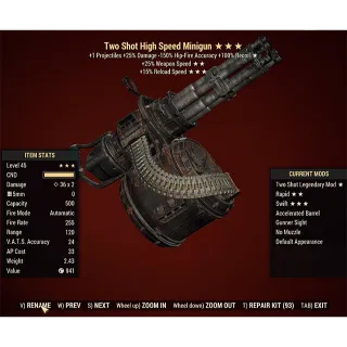 Two Shot Minigun TS2515r