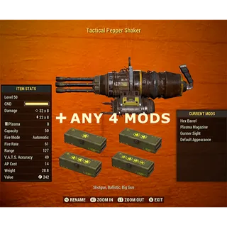 Pepper Shaker + Legendary Mods Of Your Choice