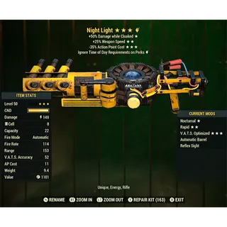 Tesla Night Light (Random Stars/Ignore Time of Day Requirements on Perks)