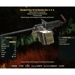 Bloodied Explosive 50 Cal BE15r
