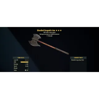 Bloodied Grognak's Axe (SS/+1Str)
