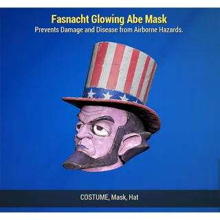 Fasnacht Glowing Abe Mask