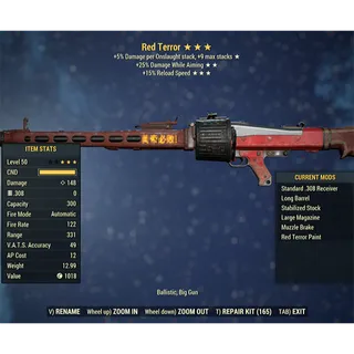 Red Terror Furious Light Machine Gun