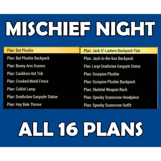 Mischief Night Plans 16in1 Bundle