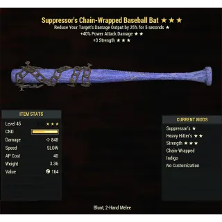 Indigo Baseball Bat