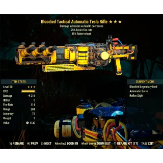 Bloodied Tesla Rifle B2515r