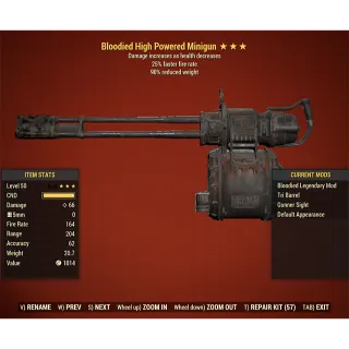 Bloodied Minigun B2590