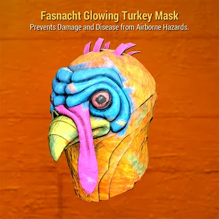 Fasnacht Glowing Turkey Mask