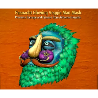 Fasnacht Glowing Veggie Man Mask