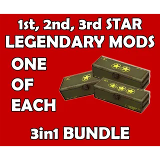 1, 2, 3 Star Weapon Legendary Mods at Your Choice 3in1 Bundle