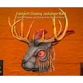 Fasnacht Glowing Jackalope Mask