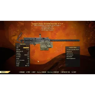 Vampire's 50 Cal Machine Gun V/25/15