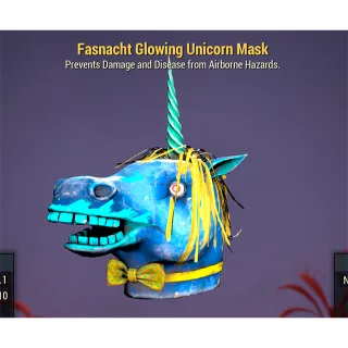 Fasnacht Glowing Unicorn Mask