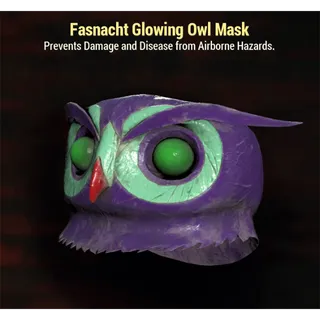 Fasnacht Glowing Owl Mask