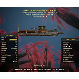 Aristocrat's Explosive Gatling Gun AriE15r