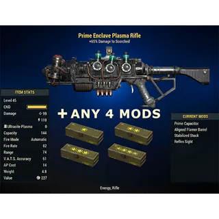 Enclave Flamer + Legendary Mods Of Your Choice