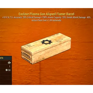 Enclave Plasma Gun Aligned Flamer Barrel Mod