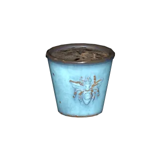 Small glazed pot Plan