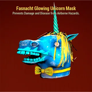 Fasnacht Glowing Unicorn Mask