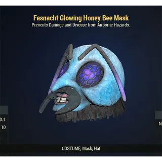 Fasnacht Glowing Honey Bee Mask