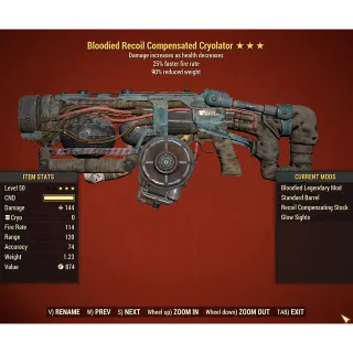 Bloodied Cryolator B2590 Level 50