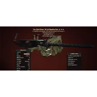 Two Shot 50 Cal Machine Gun TS/25/90