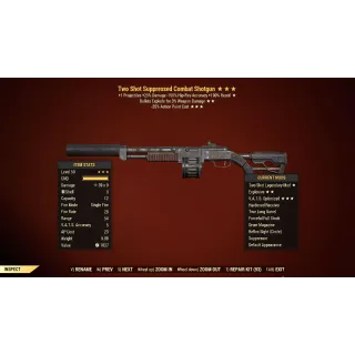 Two Shot Explosive Combat Shotgun 25