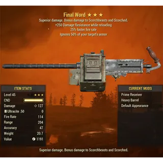 Final Word 50 Cal Machine Gun