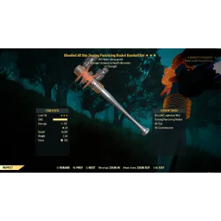 Bloodied Baseball Bat Speed/Strength