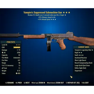Vampire's 45mm Submachine Gun V2515r