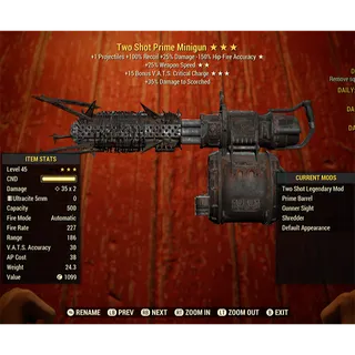 Two Shot Minigun TS2515c