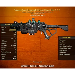 Vampire's Enclave Plasma Rifle V2515r