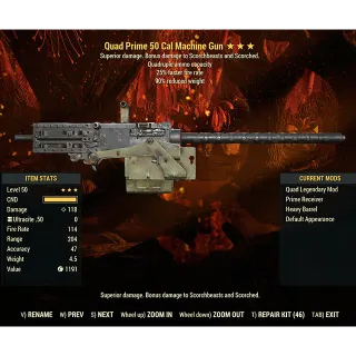 Quad 50 Cal Machine Gun Q2590 lvl50