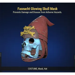 Fasnacht Glowing Skull Mask