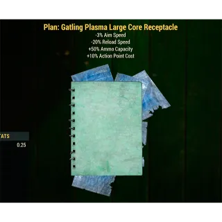 Gatling Plasma Large Core Receptacle Plan